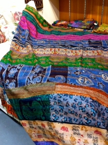 Color Loom - Ghudri Silk Bed Throw - reverse side