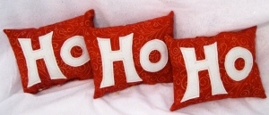 Ho Ho Ho pillows - so cute